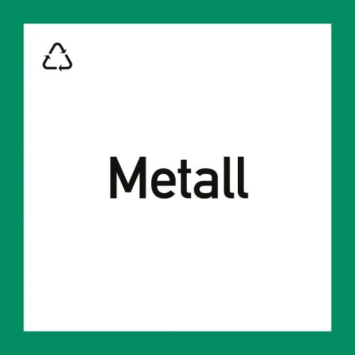 "Wertstoffkennzeichnung "Metall""
