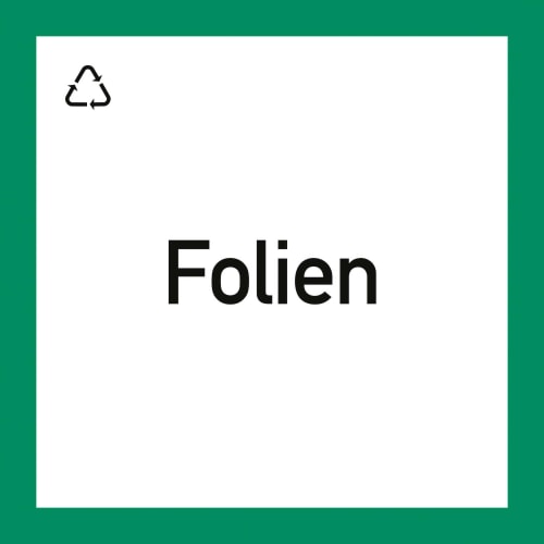 "Wertstoffkennzeichnung "Folien""