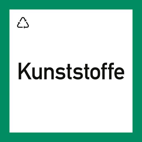"Wertstoffkennzeichnung "Kunststoffe""