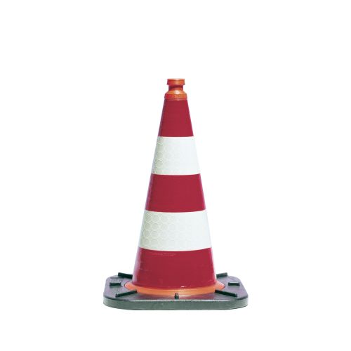 TL MORION Verkehrsleitkegel / Leitkegel | zweiteilig | 50/75 cm | BASt | StVO | TL | RA1