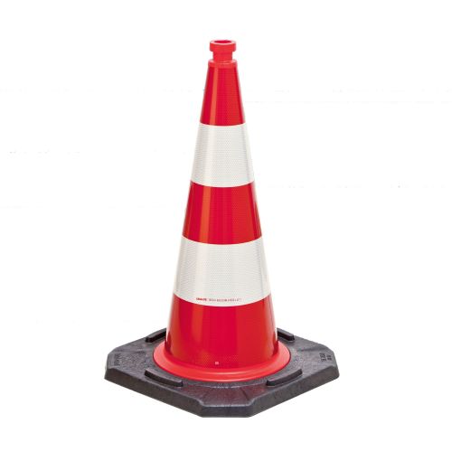 TL Verkehrsleitkegel EU / Leitkegel | zweiteilig | 50/75 cm | BASt | StVO | TL | RA1/RA2 | DIN EN 13422