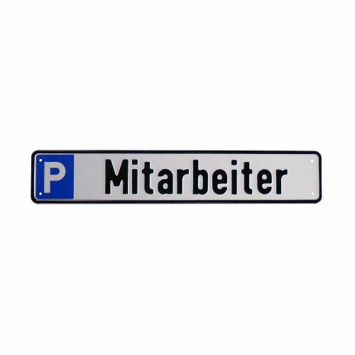 Schild Mitarbeiterparkplatz