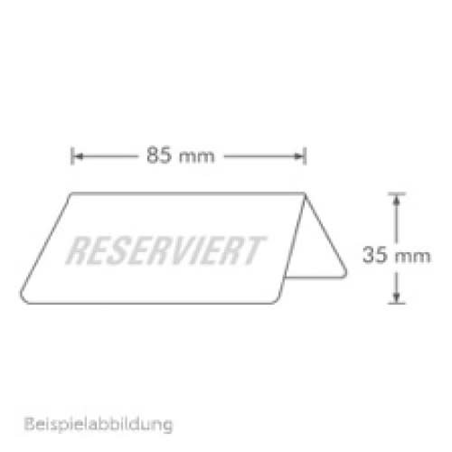 Reserved Tischschilder Aus Edelstahl – 6 Stück, 12x4.4 Cm, Für Drinnen & Draußen