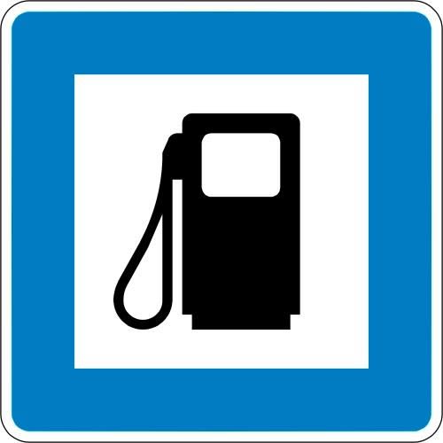 Tankstelle - Verkehrsschild VZ 365-52