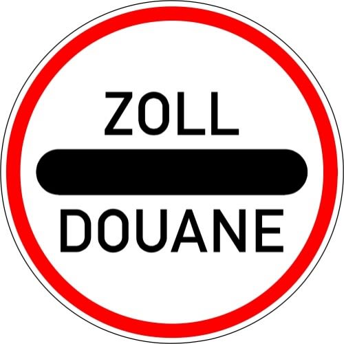 Zollstelle - Verkehrszeichen VZ 392