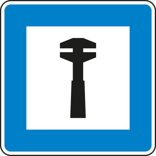 Pannenhilfe - Verkehrsschild VZ 365-62