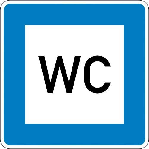 Toilette - Verkehrsschild VZ 365-58