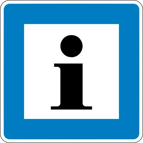 Informationsstelle - Verkehrsschild VZ 365-61