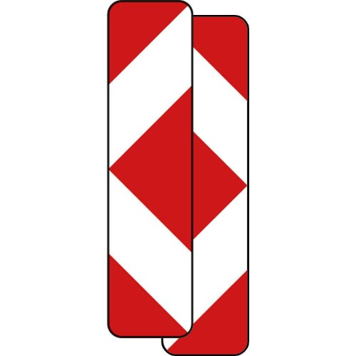 Pfeilbake (-10/-20), doppelseitig - Verkehrsschild VZ 605-42