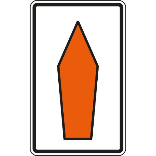 Umlenkungspfeil / Streckenempfehlung, geradeaus - Verkehrszeichen VZ 467.1-30