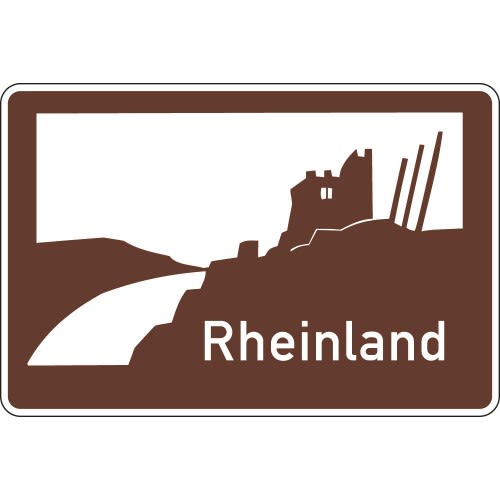 Touristische Unterrichtungstafel - Verkehrsschild VZ 386.3