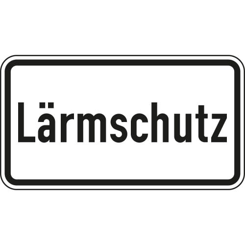 Lärmschutz - Verkehrsschild VZ 1012-36