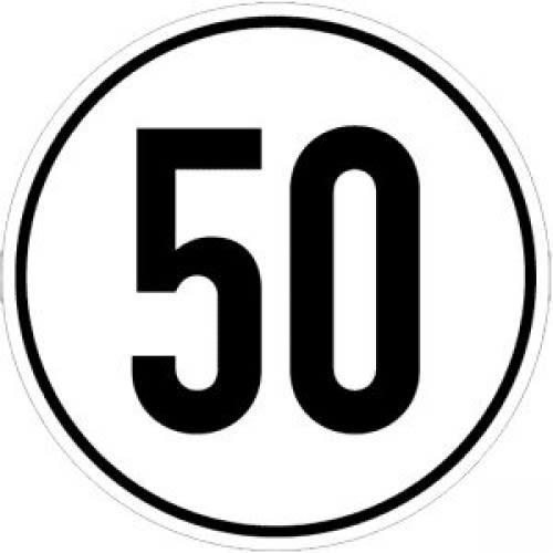 Geschwindigkeitsschilder 50 km/h für KfZ nach § 58 StVZO