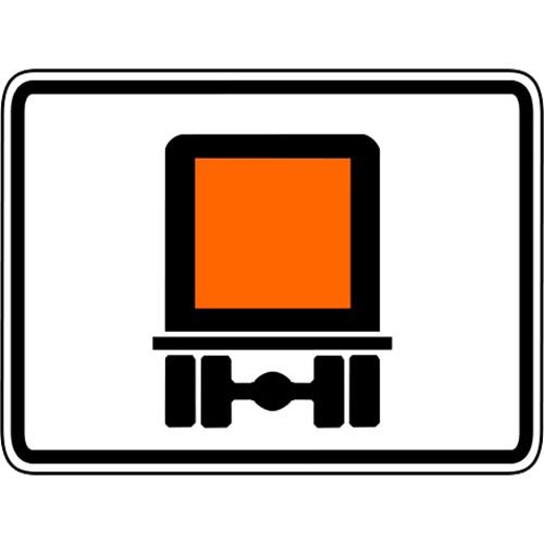 Streckenverbot für den Transport von gefährlichen Gütern auf Straßen - Verkehrsschild VZ 1052-30