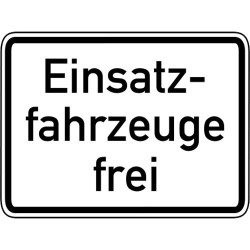 Einsatzfahrzeuge frei - Verkehrsschild VZ 1026-33