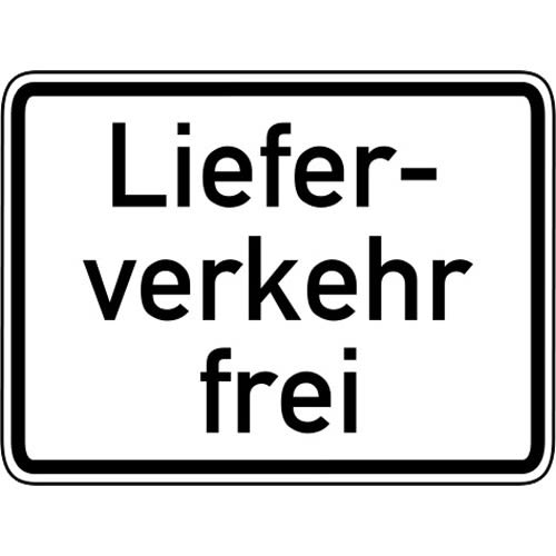 Lieferverkehr frei - Verkehrsschild VZ 1026-35