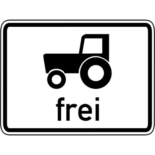 Kraftfahrzeuge und Züge, die nicht schneller als 25 km/h fahren können oder dürfen, frei - Verkehrsschild VZ 1024-17