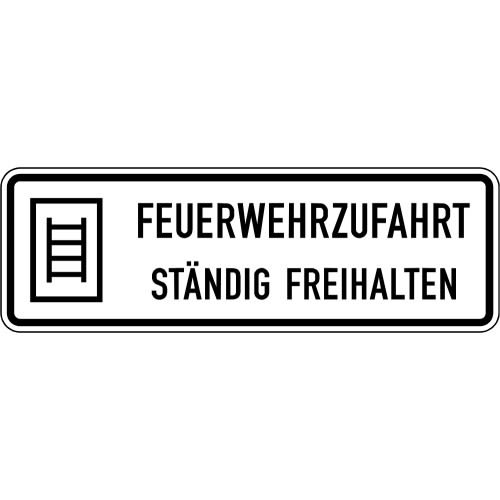 Feuerwehrzufahrt ständig freihalten - Verkehrsschild VZ 2449
