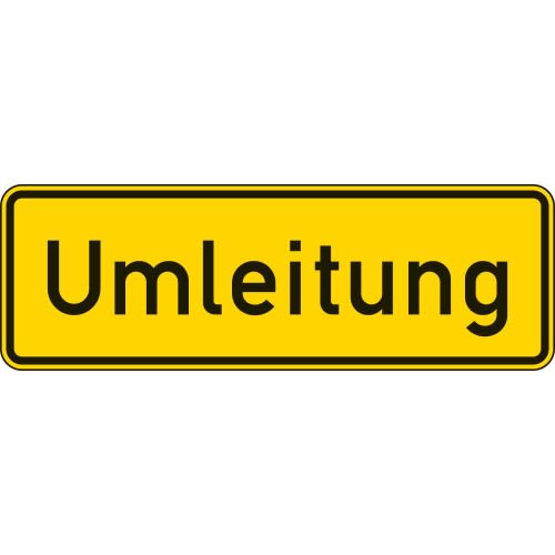 Umleitungsankündigung - Verkehrsschild VZ 457.1
