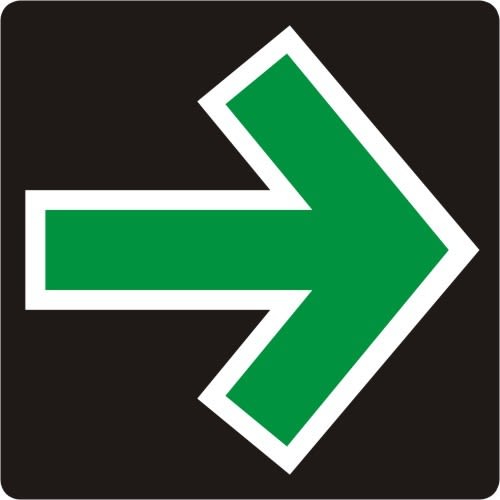 Grünpfeil - Verkehrszeichen VZ 720