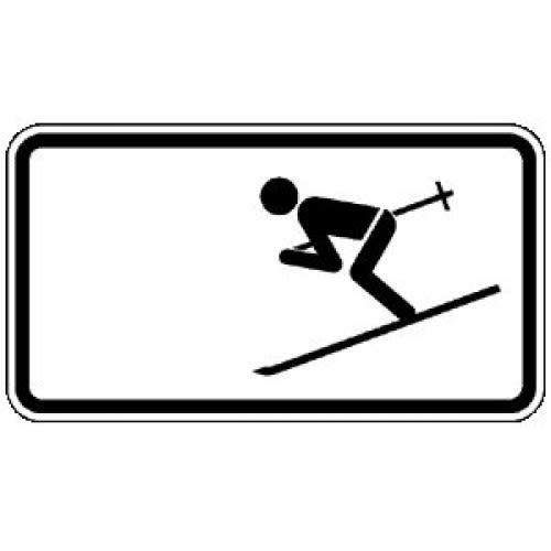 Wintersport erlaubt - Verkehrsschild VZ 1010-11