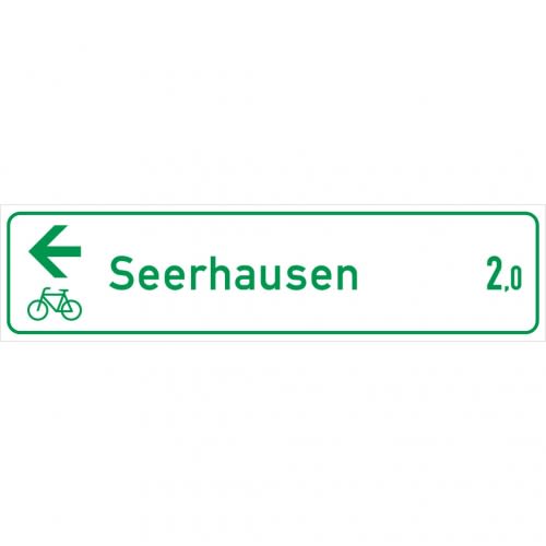 Radwanderweg Schild / Radweg