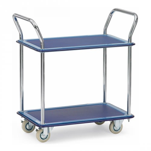 FETRA Ganzstahlwagen 3112 mit 2 Böden - Tragkraft 120 kg