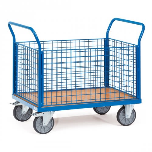 FETRA Vierwandwagen 1550 mit Drahtgitterwänden - Tragkraft 500 / 600 kg