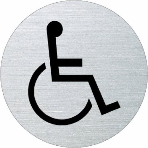 Piktogramm - Rollstuhlfahrer (rund)