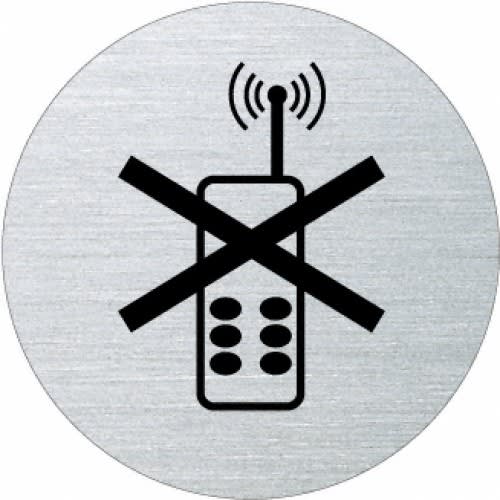 Piktogramm - Handys verboten (rund, ohne Rand- Motiv 3)