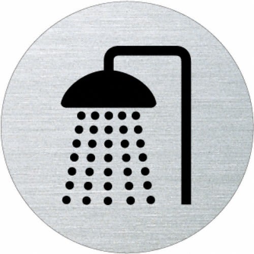 Piktogramm - Dusche (rund) Motiv 2
