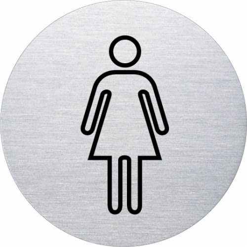 Piktogramm - Damen (rund, Motiv 2)