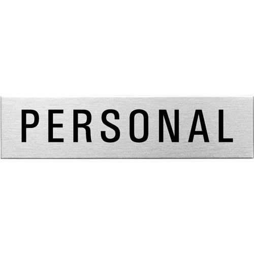 Textschild - Personal (eckig)