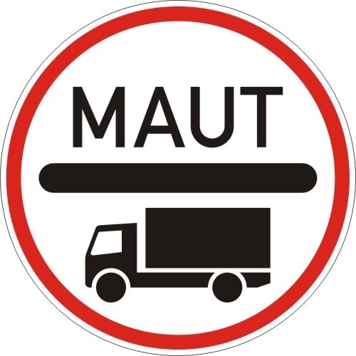 Mautpflicht nach dem Bundesfernstraßenmautgesetz - Verkehrszeichen VZ 390