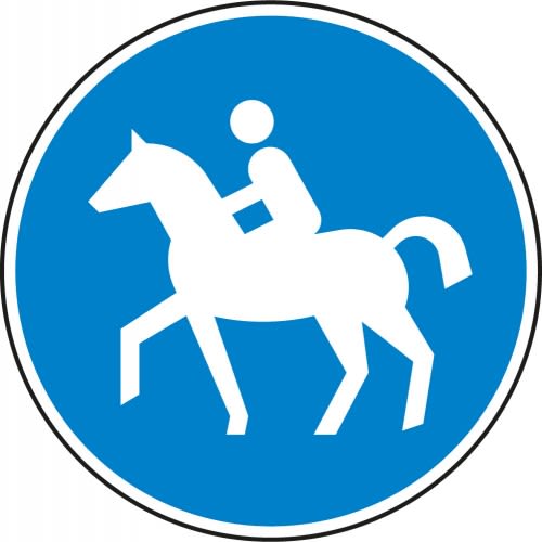 Reitweg - Verkehrsschild VZ 238