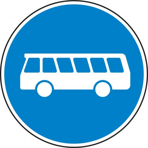 Bussonderfahrstreifen - Verkehrsschild VZ 245