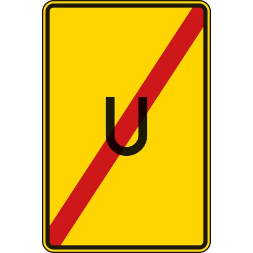 Ende der Umleitung - Verkehrsschild VZ 455.2