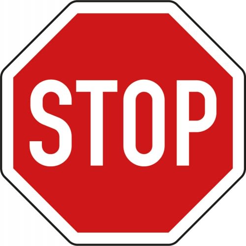 Stopschild / Verkehrszeichen VZ 206 nach StVO