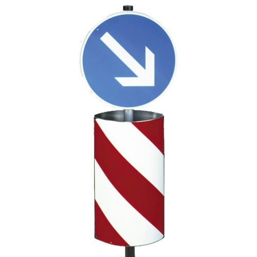 Verkehrsleitsäule Ausführung A - zylindrisch-elliptische Form