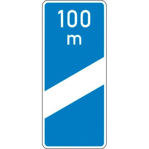 Ankündigungsbake, einstreifig - Verkehrszeichen VZ 450-50
