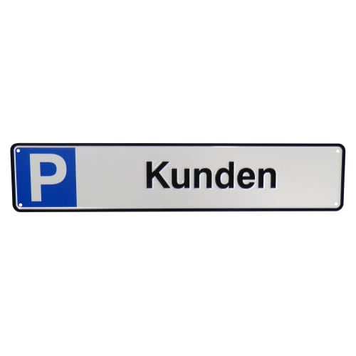 Schild Kundenparkplatz
