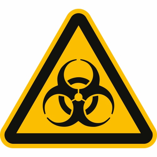 Warnung vor Infektionsgefahr & Biogefährdung nach ISO 7010 (W 009) - SALE