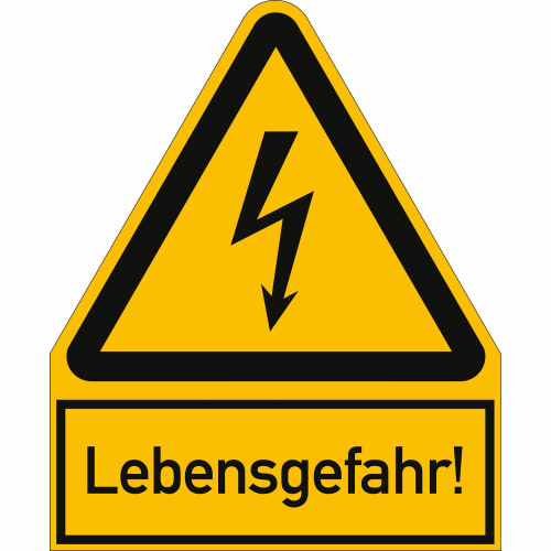 Kombischild Lebensgefahr! - SALE