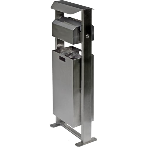 Stand-Abfallbehälter inkl. Ascher Columba - Inhalt 40/8 Liter