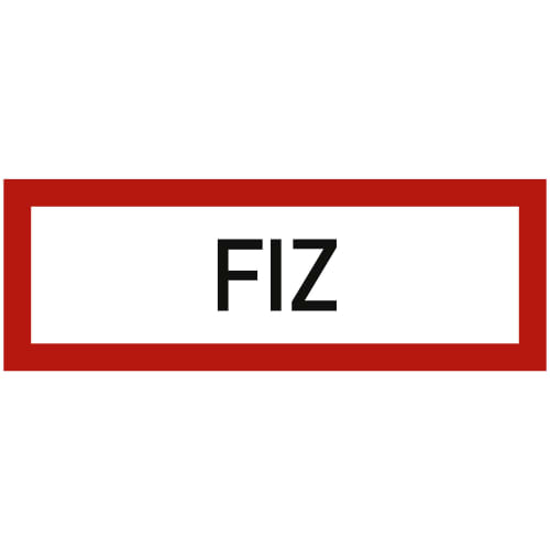 Brandschutzschild FIZ (Feuerwehr-Informationszentrale) nach DIN 4066