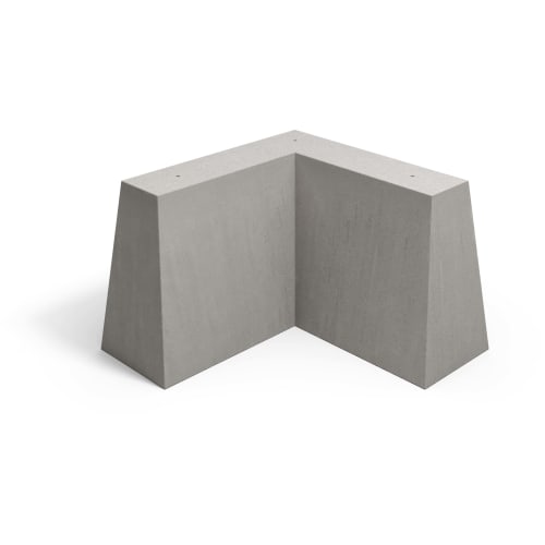 Betonschutzwand | Trapezeckstein | grau