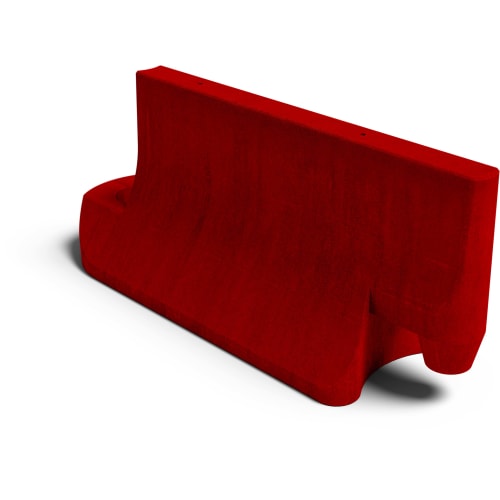 Betonleitwand | Betonleitelement Mittelstück rot