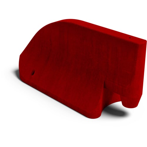 Betonleitwand | Betonleitelement Endstein rot