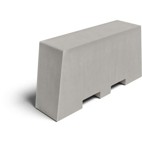 Betonschutzwand | Trapezstein | grau | mit Gabelstapleraussparung
