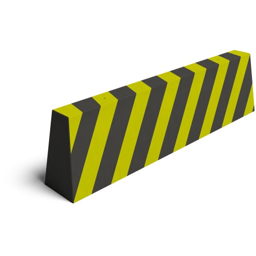 Betonschutzwand | Trapezstein | schwarz/gelb | 2500 mm